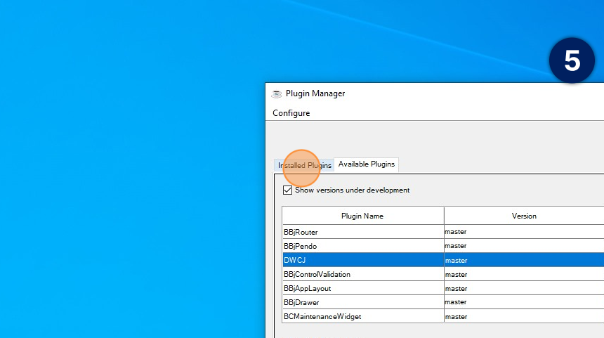 Plugin manager configuration